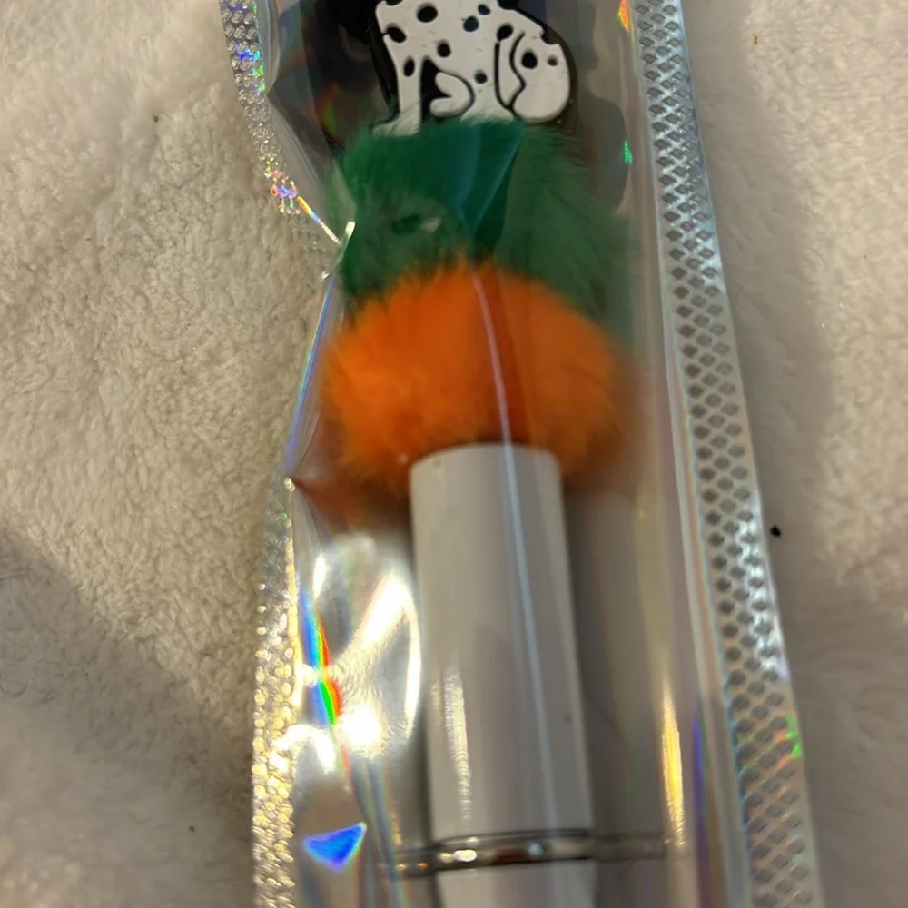 New handmade white with black spots Dalmatian ink pen made by 4 year old